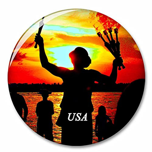 USA Amerika Mallory Square Key West Kühlschrank Magnete Dekorative Magnet Flaschenöffner Tourist City Travel Souvenir Collection Geschenk Starker Kühlschrank Aufkleber