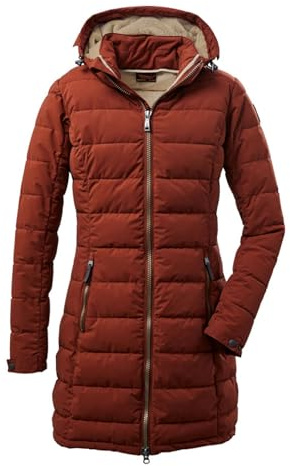 killtec Damen Funktionsparka/Steppparka mit abzippbarer Kapuze - GW 13 WMN QLTD PRK, herbstlaub, 50, 37503-000