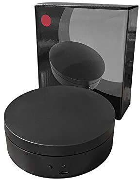 EKDJKK 360 Degree Electric Rotating Turntable for Photography, Motorized Rotating Stand Display Table for Live Video Automatic Revolving Platform(Black)