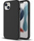 ZUSLAB Funda de Silicona Compatible con Apple iPhone 13 (2021), Carcasa Case de Protección Completa de Goma de Gel Antirrayas a Prueba de Golpes Negro
