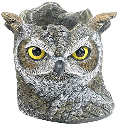 WLICWEI Pot de Fleur personnalisé, récipient de Pot de Fleur de Hibou de résine, jardinières créatives de Pot de Plante de Jardin, pour la décoration extérieure d'intérieur à la Maison ornementale,