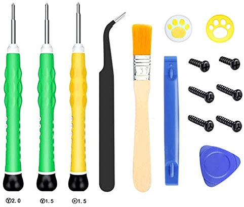 Lusflar Switch Drive Kit Compatible Repair Tool Game Console Repair Cleaning Repair Disassembly Battery Replacement