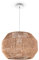 Paco Home Pendelleuchte Esstisch Papier Boho Hängelampe Esszimmer Lampe E27 Hängeleuchte Rattan, Farbe:Natur (Ø35cm), Leuchtenart/Farbe:Pendelleuchte - Weiß