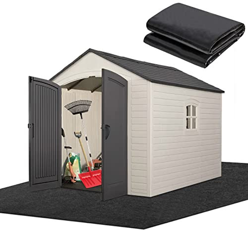 Tapis de Sol pour abri de Jardin – Matériau Doux épais, réutilisable, Durable, Dos antidérapant, Lavable, abri de Rangement Non Inclus (2,6 x 1,8 m)