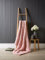 Luxury Hand Knitted Throw Large Sofa Bed Wooly Cable Chunky Blanket (Pink, Large 120 x 150 cm)