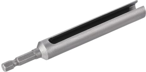 QUARKZMAN 120mm Chiave Esagonale per Dadi x 1 Pezzo, Prolunga Bussola da 10mm per Installazioni Ingegneristiche, [Grigio]