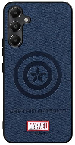 IRON SPIDER Hülle für Galaxy A15 5G & A15 4G, mit Superheldencharakter Samsung A15 Lederhülle, Kapitän-Blau