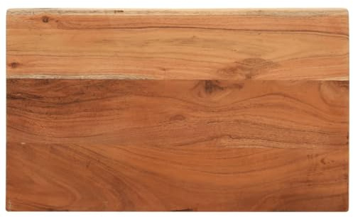 vidaXL Tischplatte, Holzplatte Rechteckig, Massivholzplatte für Bartisch Beistelltisch Esstisch, Ersatztischplatte, 50x30x2,5cm Akazienholz