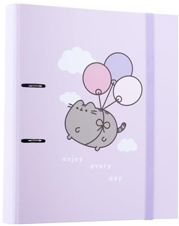Grupo Erik Ringordner A4 Schmal 2 Ringe Pusheen - Aktenordner - Ringbuch - Büro Und Schul Zubehör - Pusheen Fanartikel