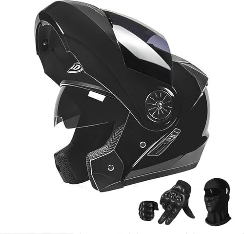 Casque de moto pour hommes et femmes, casque modulable, casque jet avec protection du menton, casque intégral, casque de scooter, casque de moto avec certification ECE DOT M,54-59CM