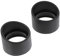 TINEASUR 2 Stk Brille Mikroskop Augenschutz Gummiaugenmuschel Mikroskop Augenmuschel Augenklappen für Jungen Ferngläser kinderfernglas Teleskope Augenschutz aus Gummi Okularabdeckung Black
