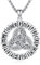 Wikinger Schmuck Herren Wikinger Kette 925 Sterling Silber Keltisches Halskette für Männer, Wikinger Keltischer mit Runen Anhänger für Damen Herren
