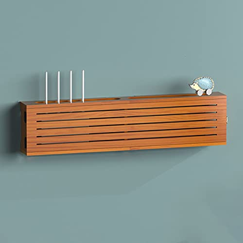 Aufbewahrungsbox aus Holz, Wandmontage, WLAN-Router, Organizer, Regal, Typ E