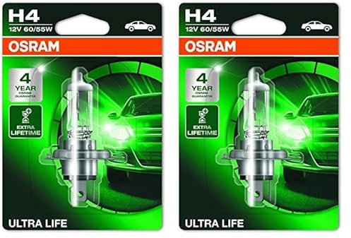 Osram 64193ULT-01B Scheinwerferlampe, 60/55 W, Weiß (Weiß) (Packung mit 2)