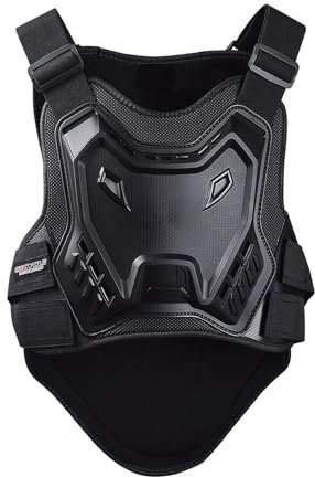 Motorrad-Schutzweste für Dirt Bike, Brustschutz, Motocross für Erwachsene, Mountainbike, Off-Road-Rennen, MTB, Reiten, Schutzausrüstung (schwarz, mittel)