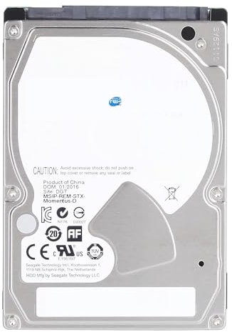 SIMPLETEK - Momentus 2.5 internal hard drive 250GB | SATA 3 Gbps, 5400RPM | Windows compatible (st250lm000) (Refurbished)