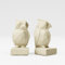 Serre-Livres Hibou décorative en résine Design Unique Facile à Nettoyer Ensemble de Serre-Livres élégant pour Bureau à Domicile ou bibliothèque pour Les Amateurs de hiboux et Les Collection (Beige 2)