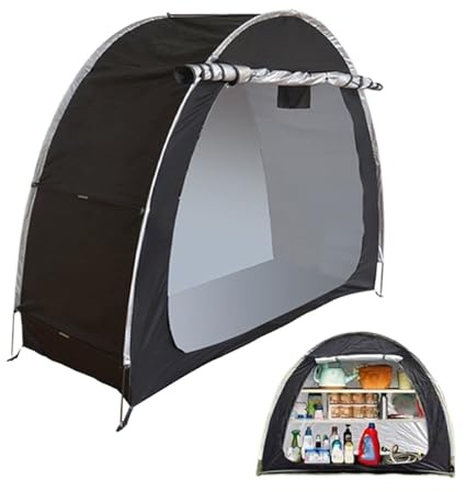Fahrradträger für den Außenbereich – wetterfeste Fahrradgarage | Robuste versenkbare Tasche für Reisen, Garten, Camping, Kinder, Erwachsene, Antipiog Organizer