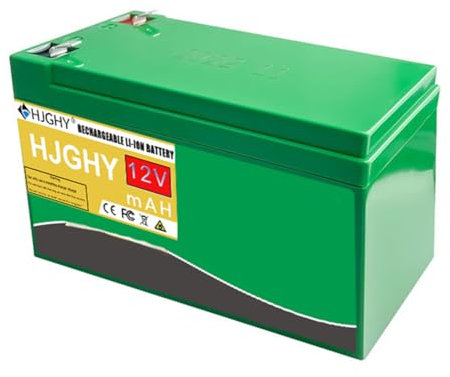 HJGHY 12V 6Ah 8Ah 10Ah 12Ah 14Ah 16Ah 18Ah 20Ah 24Ah Lithium Battery with BMS System Rechargeable Li-ion Battery Pack for Speakers Headlights Router,12V,24Ah