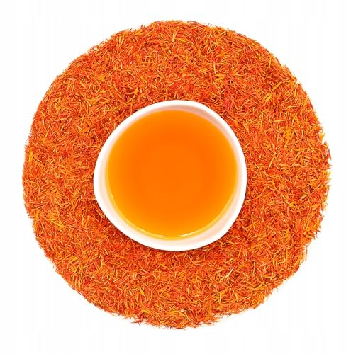 Winoszarnia Saflor-Fäden 1kg | XXL Großpackung Krokosz Barwierski (Färberdistel) | Essbare Blütenfäden | Zum Färben & Würzen | Safran-Ersatz | 100% Natürlich