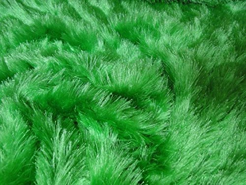 Fabrics-City GRÜN KUNSTFELL KUNSTRASEN STOFF 1,5CM FLORHÖHE STOFFE METERWARE, 2811