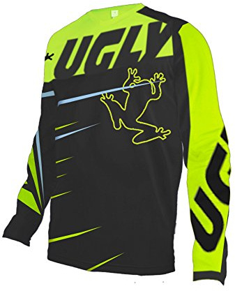 UGLY FROG 2025 Herren Mountainbike Downhill Freeride BMX Trikot Shirt Motocross Langarm Ärmel MTB/Downhill Cycling Jersey