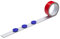 Metallband 1 Meter x 35mm selbstklebend mit Schaumstoff I Stahlblech als Haftgrund für Magnete, Tonies I Magnet-Wandleiste inkl. 3 Rundmagnete - blau I mag062