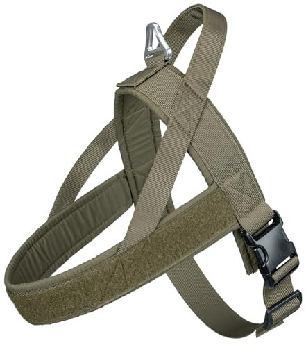 EXCELLENT ELITE SPANKER Ziehfreies Hundegeschirr mit Griff Verstellbares Hundegeschirr aus Nylon Einfaches Training für kleine, mittlere und große Hunde(RGN-S)