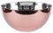 GK Global Kitchen Rose Gold Stainless Steel Mixing Bowl Copper Effect 19cm/24cm Salad Mixing Baking Cooking Serving Snacks Fruit Bowl (19cm)