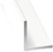 JARDIN202 - Perfil de Aluminio Blanco Angular - x3 unds - 2'10m | 50 mm -