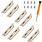 Watch Strap Connector Stainless Steel Adapter Replaceable Metal Connection Compatible for Apple Watch Band 42mm 44mm 45mm 46mm 49mm(Rose Gold-4 Pair)
