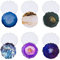 6 Stück Harz Untersetzer Form, DIY Silikon Untersetzer Epoxy Tray Formen Geode Unregelmäßige Wellenform Untersetzer Gussform für DIY Herstellung Home Craft Dekoration
