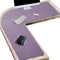 L-Shaped Desk Pad Protector,Large Dual Sided Gaming Mouse Pads,Office Desk Mat, Non-Slip PU Leather Desk Blotter,Laptop Desk Pad,Waterproof Desk Writing Pad for Office and Home (110x110x40cm, Purple)