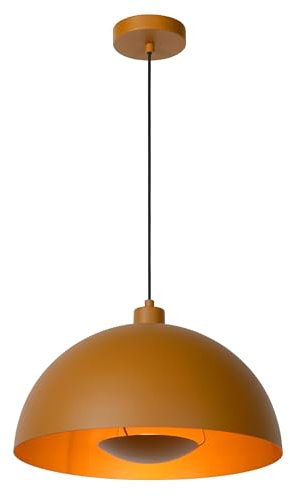 LUCIDE SIEMON - Pendelleuchten - Ø 40 cm - 1xE27 - Ockergelb