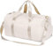 MABROUC Reisetasche für Damen, Sporttasche für Fitnessstudio, mit Nassfach und Schuhfach, Wochenend-Reisetasche, Beige, medium, modisch