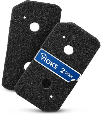 VIOKS Trockner Filter Schaumstoff SET 2x Ersatz für Bosch Wärmepumpentrockner Filter 12007650 Wäschetrockner Bosch Trockner Ersatzteile/Flusensieb Filter für Trockner Wärmepumpentrockner