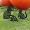 Lin's Wood Décoration de Jardin Chat 3pcs,Cat Yard Art Jardin Statues Métalliques Déco,pour Cour de Patio pelouse Porche Cour décor de Jardin Ornements de pelouse.(Chat Noir)