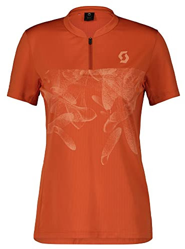 Scott Trail Flow Zip Damen Fahrrad Trikot kurz braze orange 2024: Größe: S (36/38)