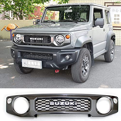 HEYCE Auto-Frontgrills und Kühlergrills für Suzuki Jimny JB64 JB74 2018-2020, ABS-Auto-Frontstoßstange, Autozubehör,B