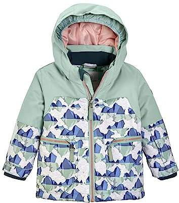 first instinct by killtec unisex Skijacke wasserdicht/Funktionsjacke mit Kapuze und Schneefang FISW 39 MNS SKI JCKT, stahlmint, 86, 39918-000