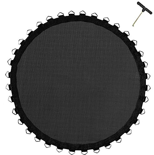 EUPXRHY Repuesto Cama Elástica Colchoneta Elastica, Repuesto Lona Cama Elastica ø 305cm, Puntada de 8 Hileras, Muelles Cama Elastica de 14 cm, Resistente A Los Rayos UV,305cm 64 Rings For 14cm Spring