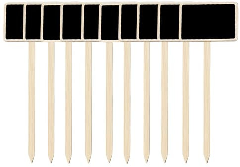 Fenglin-joy Etiquettes à Planter,10 pièces tiquettes de Plantes en Bois Panneaux de plantes en bois Étiquette de Jardin T-Type pour arbre culture de plantes plantes ornementales Holz Gartenschilder
