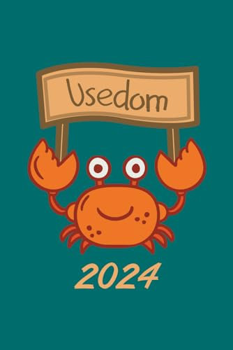 Usedom Terminkalender 2024: liebevoll illustrierter Taschenkalender mit Monats- und Wochenübersichten und viel Platz zum selbst gestalten ca. A5