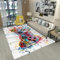Xisnuient Gaming Console Controller Area Rug White Graffiti Console Rug Lightning Kids Boys Girls Teenagers Bedroom Game Mats Non-slip Crawling Cushion Living Room Sofa Throw Carpet (White,80x120 cm)