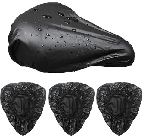 3 Pezzi Coprisella Impermeabile per Bici, Copri Sellini per Bicicletta, Copri Sella Bici - protezione solare copertura anti-polvere per sgabelli da bicicletta
