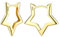 JeweBella Ohrringe Silber 925 Creolen für Damen Mädchen 18K Vergoldet Hypoallergene Klein Creolen Rechteckige Dreieck Stern Ohrringe Creolen Gold/Silber Minimalismus Schlaf Knorpel Ohrringe Kreolen