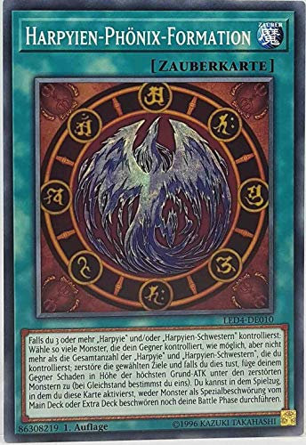 Harpyien-Phönix-Formation Common LED4-DE010 - Legendary Duelists Sisters of The Rose - mit GamersHeaven Cardboard Guard