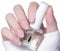 Smalto rosa, per unghie nude, asciugatura rapida, lunga durata, smalto traspirante, non c'è bisogno di curare lo smalto per unghie a casa (01 trasparente)