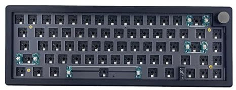 Gmk67 Keyboard Kit - RBG Mechanical Keyboard Kit | Wireless Customizable Keyboard | Mechanical Keyboard Frame | Keyboard Frame | Backlit Custom Keyboard Kit, 67 Keys Game Keyboard With Multimedia Knob