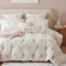 Freyamy Peluche Housse de Couette 200x200+2 Taie d'oreiller 65x65cm Blanc Rose Motif de Cœur Shaggy Furry Faux Fur Parure de lit 2 Personnes Flanelle Fuzzy Hiver Linge de lit avec Fermeture Éclair